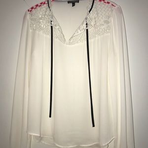 Express white blouse. Never used without tags.